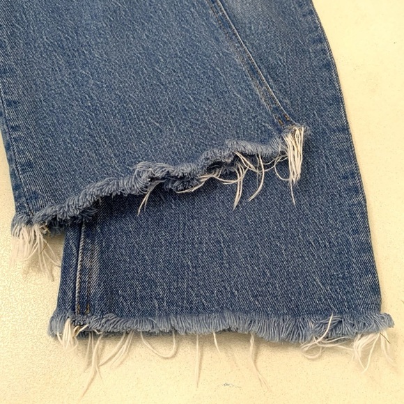 J. Crew Billie Demi Boot Crop Jeans Womens 30 Distressed Medium Blue Denim - Picture 8 of 13